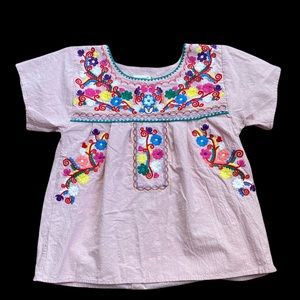 Vintage  Yzxdorwj bohemian embroidered floral cotton top ✨size m